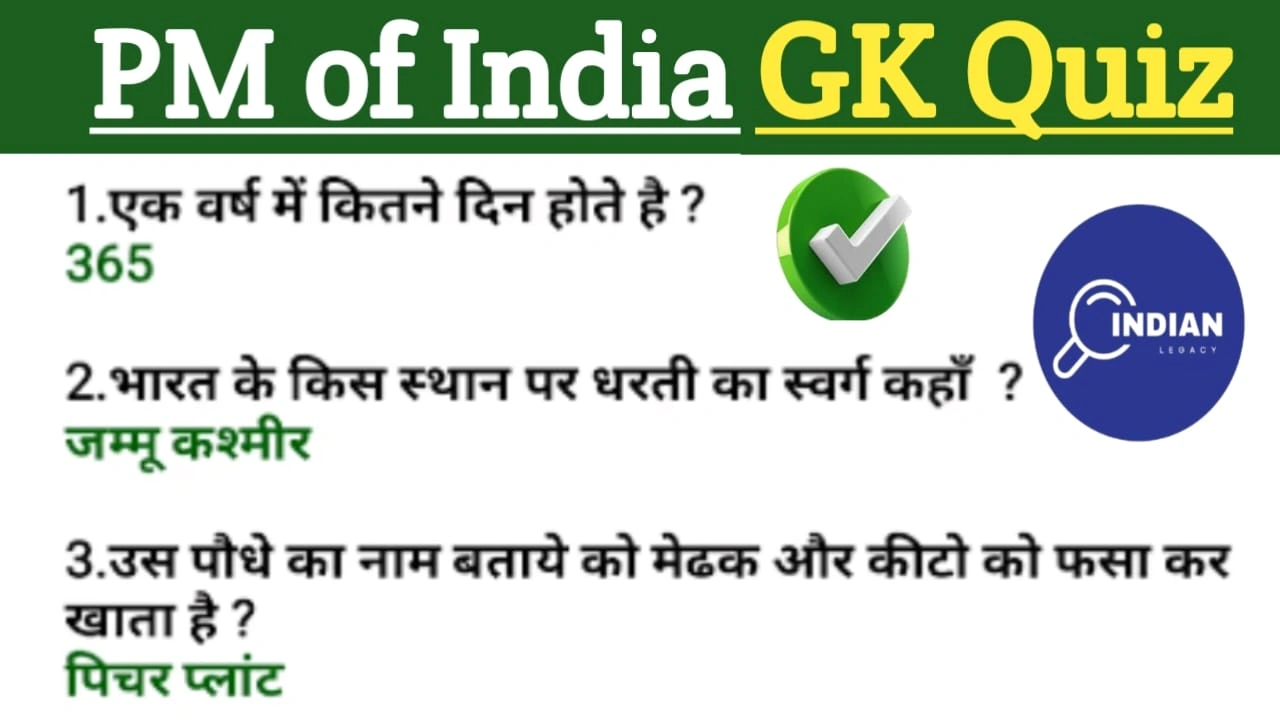 PM of India GK Quiz
