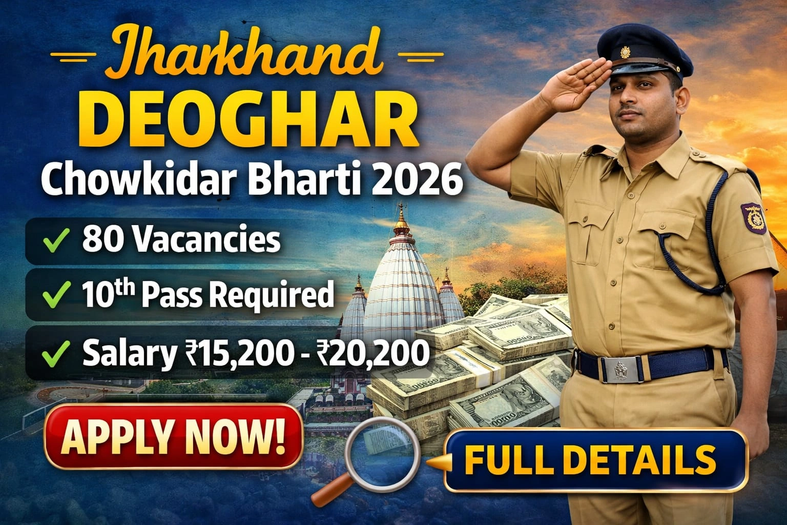 Deoghar Chowkidar Vacancy 2026